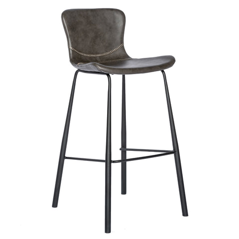 Charcoal Gray / Set of 2 Bar Stools