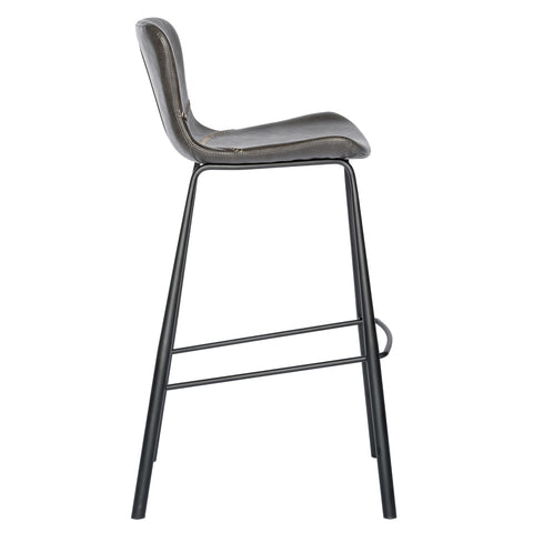 Charcoal Gray / Set of 2 Bar Stools