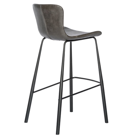Charcoal Gray / Set of 2 Bar Stools