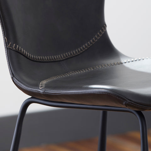 Charcoal Gray / Set of 2 Bar Stools