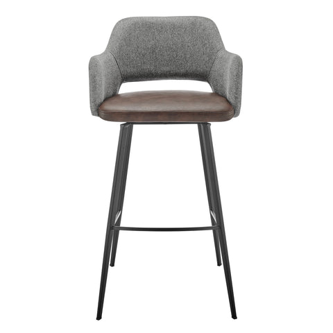 Heathered Gray/Dark Brown / 39.5 Bar Stool