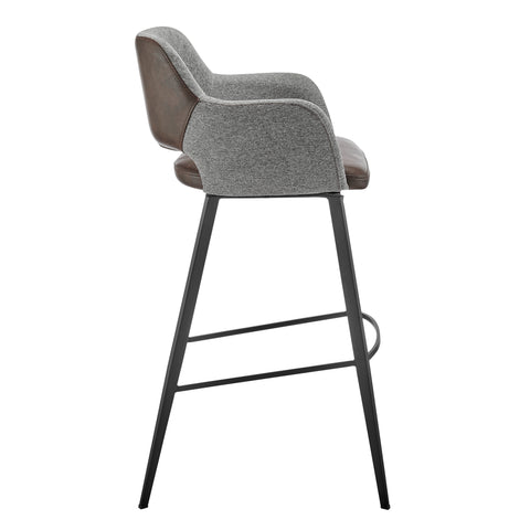 Heathered Gray/Dark Brown / 39.5 Bar Stool