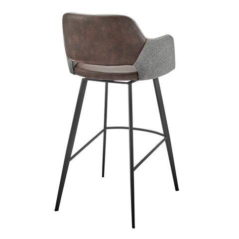 Heathered Gray/Dark Brown / 39.5 Bar Stool