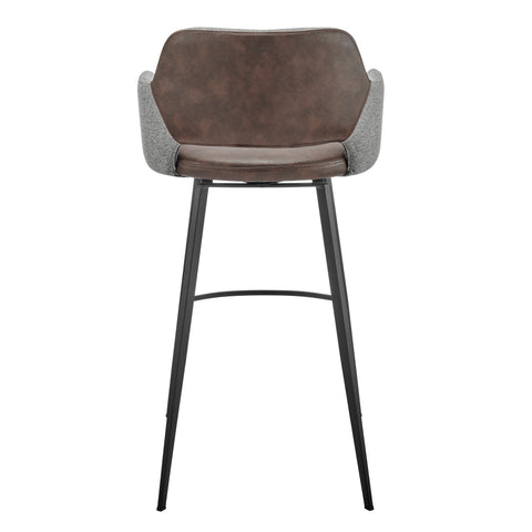 Heathered Gray/Dark Brown / 39.5 Bar Stool