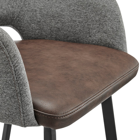 Heathered Gray/Dark Brown / 39.5 Bar Stool