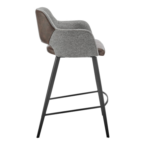 Gray/Dark Brown / 36 Counter Stool