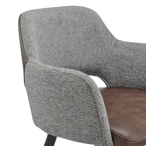 Gray/Dark Brown / 36 Counter Stool