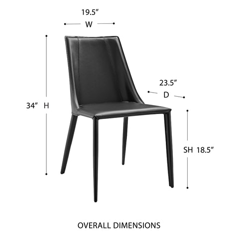 Black / 34 Side Chair