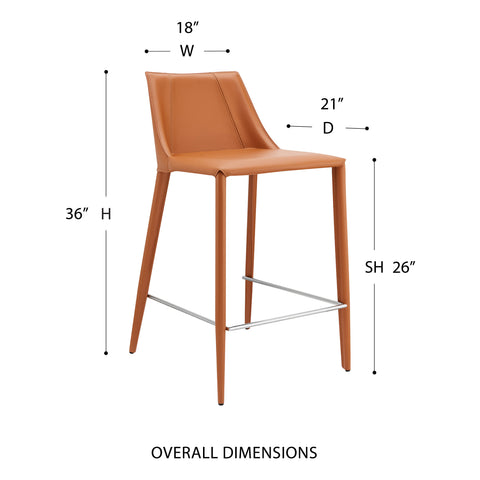 Dark Caramel (Seat Height: 26) / 36 Counter Stool