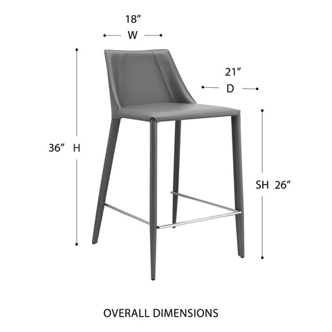 Gray (Seat Height: 26) / 36 Counter Stool
