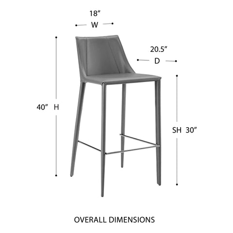 Gray / 40 Bar Stool