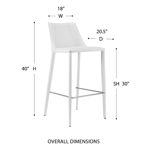 White / 40 Bar Stool
