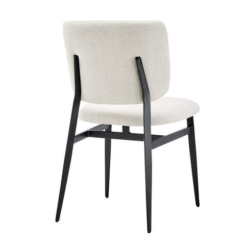 Beige / Upholstered Side Dining Chair