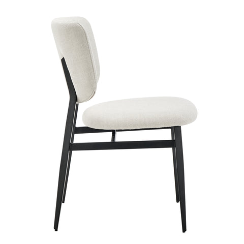 Beige / Upholstered Side Dining Chair