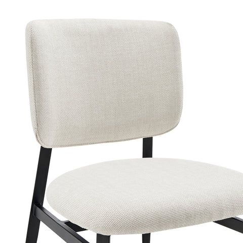 Beige / Upholstered Side Dining Chair