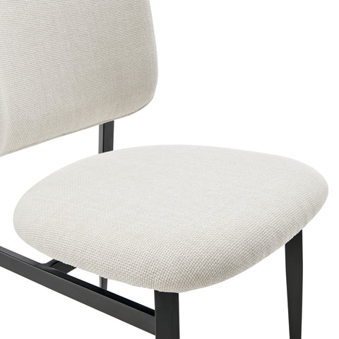 Beige / Upholstered Side Dining Chair