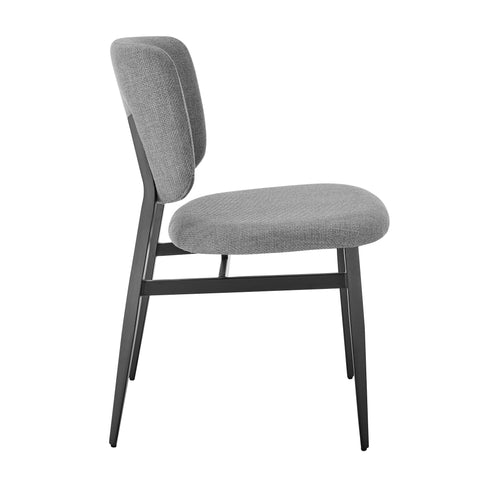 Gray Fabric / Upholstered Side Dining Chair