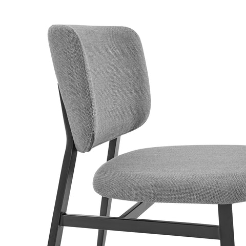 Gray Fabric / Upholstered Side Dining Chair