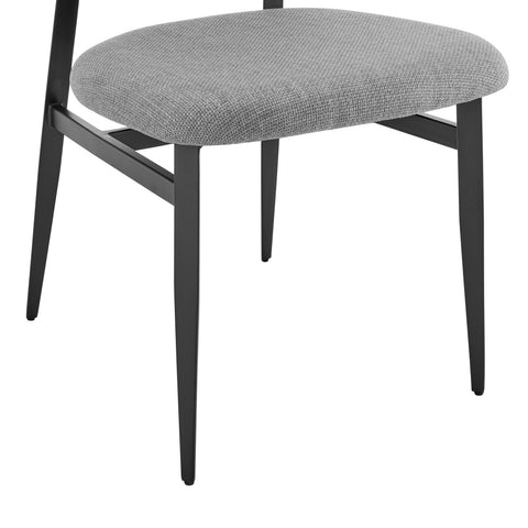 Gray Fabric / Upholstered Side Dining Chair