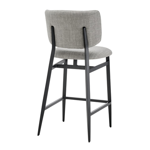 Gray Fabric / Upholstered Counter Stool