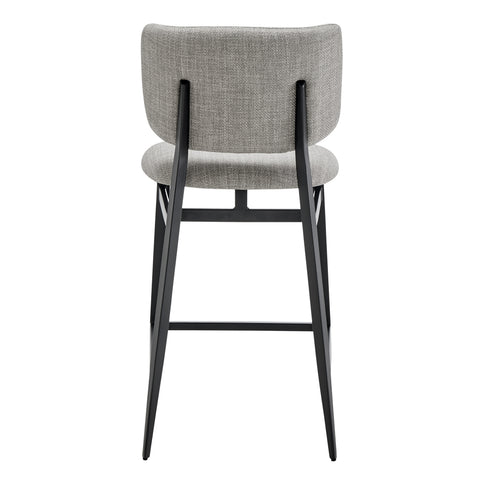 Gray Fabric / Upholstered Counter Stool