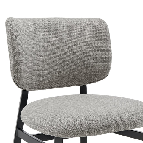 Gray Fabric / Upholstered Counter Stool