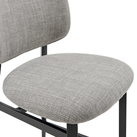 Gray Fabric / Upholstered Counter Stool
