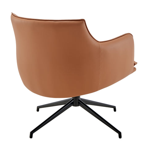 Dark Caramel / Swivel Lounge Chair