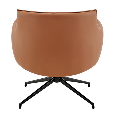 Dark Caramel / Swivel Lounge Chair