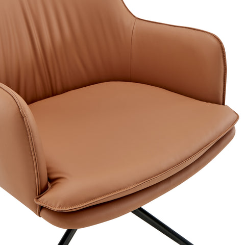 Dark Caramel / Swivel Lounge Chair