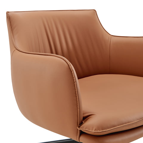 Dark Caramel / Swivel Lounge Chair