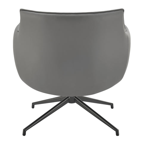 Gray / Swivel Lounge Chair