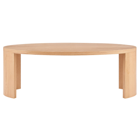 Eurostyle Svea 47 Inch Nesting Coffee Tables, Set of 2, Natural Oak Veneer