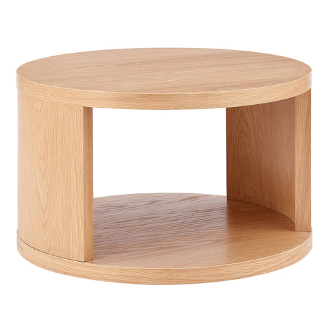 Eurostyle Svea 47 Inch Nesting Coffee Tables, Set of 2, Natural Oak Veneer