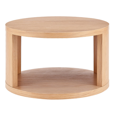 Eurostyle Svea 47 Inch Nesting Coffee Tables, Set of 2, Natural Oak Veneer