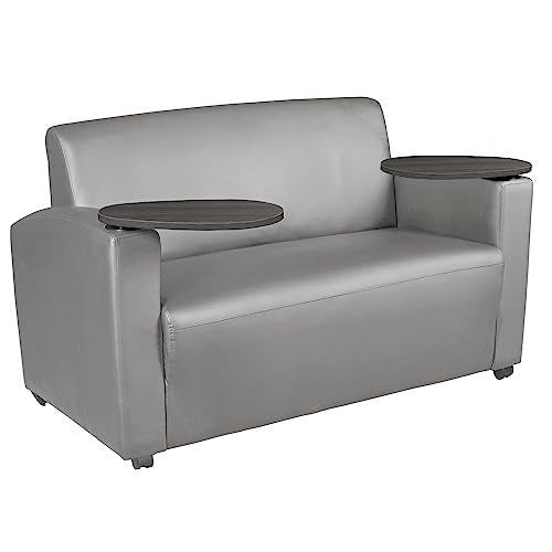 Grey / Loveseat with Tablet Arm