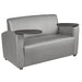 Grey / Loveseat with Tablet Arm