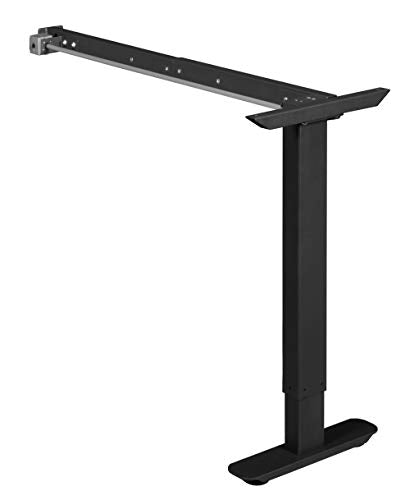 Esteem Height Adjustable Right Return Power Base for 30-60" Table Tops - Black