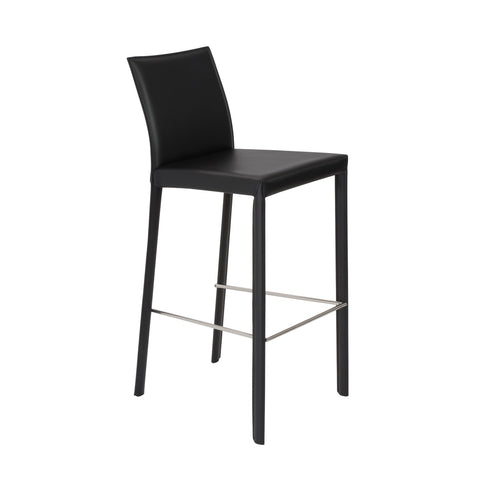 Black / Set of 2 Bar Stools