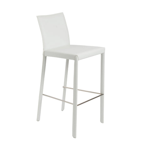 White / Set of 2 Bar Stools