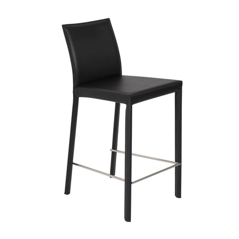 Black / Set of 2 Counter Stools
