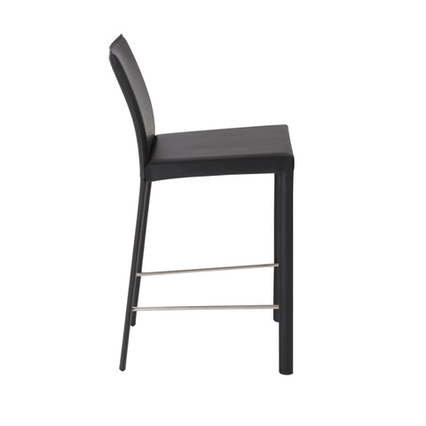 Black / Set of 2 Counter Stools