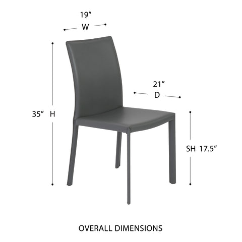Gray / Set of 2 Dining Chairs