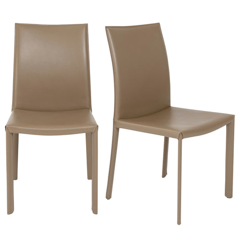 Taupe / Set of 2 Dining Chairs