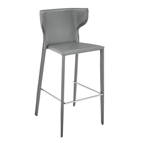Gray / Set of 2 Bar Stools
