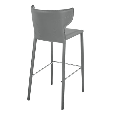 Gray / Set of 2 Bar Stools