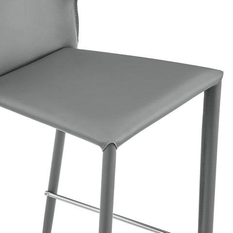 Gray / Set of 2 Bar Stools