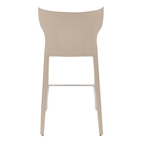 Taupe / Set of 2 Counter Stools