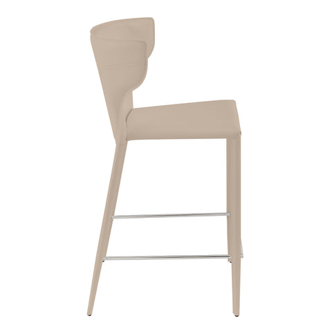 Taupe / Set of 2 Counter Stools