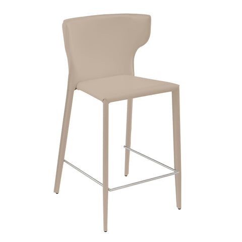 Taupe / Set of 2 Counter Stools